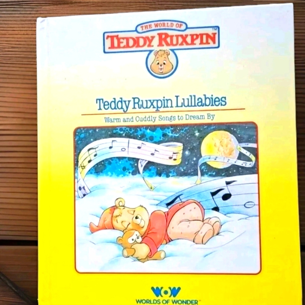 Teddy Ruxpin The Story of Teddy Ruxpin Lullabies  HC Book ONLY Vintage 1985